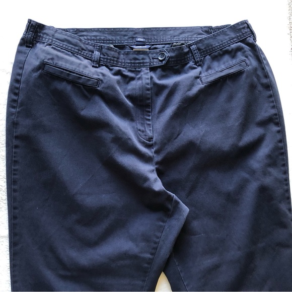 Lands’ End Navy Blue Cropped Pants Fit 3 Size 20W - Picture 4 of 5
